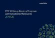 FTSE 100 Group Director of Corporate Communications ... · ‘FTSE 100 Group Director of Corporate Communications/Affairs Survey 2019/20’ again draws on our strong relationships