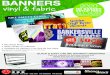 BANNERS vinyl & fabric VINYL & FABRIC · 2019-12-06 · Under the Banners & Flags tab, click the Custom Banners option. QUICK & EASY ONLINE BANNER ORDERING! BANNERS vinyl & fabric