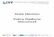 State Election Policy Platform Document...PAGE 6 QFF State Election Policy Platform Document – October 2017 • Recognise the role of the National Heavy Vehicle Regulator (NHVR)