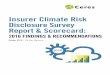 Insurer Climate Risk Disclosure Survey Report & Scorecard · and contributed to the writing of this report including Andrew Logan, Veena Ramani, Peyton Fleming, Sue Reid, Rowan Spivey,