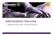 Digital & Security Transformation Cyber security Basics. Data Security Basics Protect: Confidentiality,