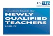 Induction Guide for NEWLY QUALIFIED TEACHERS - WordPress.com · teaching load during initial teacher training placements and the full responsibility for a number of teaching groups