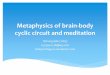 Metaphysics of brain-body circuitry and meditation...Meditation isolates from environment but keeps brain and body connected while processes the energy internally By putting the eight