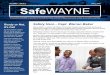 VOLUME 1, ISSUE 2 FALL 2016 SafeWAYNE · 2016-12-13 · sling their backpack over one shoulder in an attempt to look carefree. But now that backpack has a laptop in it, along with