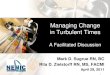 Managing Change in Turbulent Times · Managing Change in Turbulent Times A Facilitated Discussion Mark D. Sugrue RN, BC Rita D. Zielstorff RN, MS, FACMI April 29, 2011 1