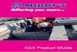 Civil Product Guide - Middy's · 4 Offering you more... 5 22 Rigid Conduit RC20TELWH 20mm 1.95mm 10 RC25TELWH 25mm 1.95mm 10 RC32TELWH 32mm 2.25mm 10 RC50TELWH 50mm 2.95mm 5 Rigid