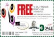 FREE · 2020-05-15 · FREE ON YOUR BIRTHDAY VALID TOWARD ANY $20 PURCHASE $10 DALE HARDWARE PROMO CARD Expires December 31, 2020 #WEB009 Ace Rewards Members Only Not a member? Sign