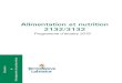 Alimentation et nutrition 2132/3132 2019-07-08¢  incidence sur la saine alimentation. AlimentAtion et