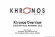 Khronos Overview · •Process graphics data in the context of the graphics pipeline - Easier than interoperating with a compute API IF processing ‘close to the pixel’ •Standard
