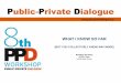 Public-Private Dialogue - ppd.cipe.orgppd.cipe.org/wp-content/uploads/2016/03/2015-PPD... · Public-Private Dialogue Benjamin Herzberg & PPD Team World Bank Group WHAT I KNOW SO FAR