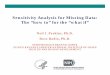 Sensitivity Analysis for Missing Data: The “how to” for ... · Sensitivity analysis: MI Multiple Imputation RR=1.10 (500 Imputed Datasets) CC p-value = 0.081 MI p-value = 0.094