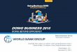 DOING BUSINESS 2015 - World Bank...DOING BUSINESS 2015 GOING BEYOND EFFICIENCY Charlotte Nan Jiang, Co-author of the Doing Business report Olena Koltko, Co-author of the Doing Business