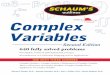 Complex Variables Anju - B.Sc... · 2020-03-19 · Complex Variables with an introduction to CONFORMAL MAPPING and its applications Second Edition Murray R. Spiegel, Ph.D. Former