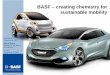 BASF – creating chemistry for sustainable mobility · Weight reduction Emission reduction New powertrains Heat management Safety Haptics (Touch & Feel) Appearance ... ** Excluding