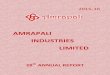 AMRAPALI INDUSTRIES LIMITED - Products Report...AMRAPALI INDUSTRIES LIMITED [CIN: L91110GJ1988PLC010674] CORPORATE INFORMATION BOARD OF DIRECTORS: Mr. Yashwant Thakkar Managing Director