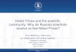 Nobel Prizes and the scientific community: Why do Russian ... · 1.Nobel Prize winners (N = 494) from 1947 to 2013 in physics, chemistry, medicine and economic sciences (Nobelprize.org)