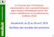 Nouakchott, du 22 au 26 avril, 2019 Synthèse des résultats ...acmad.net/new/sites/default/files/Synthese_prevision.pdf-16 -14 -12 -10 -8 -6 16 18 20 22 24 26 45 35 20 25 35 40 30