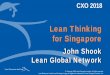 Lean Thinking for Singapore · 2018-04-26 · apply lean thinking & methods to teamtackle real - problems . Spreading Capabilities Broadly 