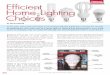 Comment Discuss this article @ Efficient Home Lighting Choiceslafenergy.org/docs/lighting_choices_homepowermag.pdf · LEDs once operated in a similar efficiency range to CFLs, but