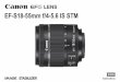 EF-S18-55mm f/4-5.6 IS STM - B&H Photo Video …ENG-1 Thank you for purchasing a Canon product. The Canon EF-S18-55mm f/4-5.6 IS STM is a standard zoom lens for EOS cameras* that support