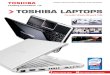TOSHIBA LAPTOPS · Toshiba rekommenderar Windows Vista® Business När storleken har betydelse. Ett utbud av stilrena laptops, mycket innovativa, lätta och små och smidiga. Välj