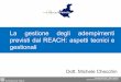 La gestione degli adempimenti previsti dal REACH: aspetti tecnici … · 2013-10-30 · REACH: un regolamento (anche) di prodotto Il Regolamento REACH e la gestione degli articoli