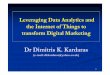 Dr Dimitris K. Kardaras · 2017-11-13 · Data from customers and data from marketers produce a Z matrix for customers and another Z matrix for marketers. The differences between