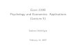 Econ 219B Psychology and Economics: Applications (Lecture 5)webfac/dellavigna/e219b_sp07/lecture05_07.pdfRevenues are 5.8 % lower (s.e.: 2%) Distinguishing between fixed and sign-up