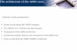 The architecture of the ARM coreshg10013/Lehre/MMS/WS0304_SS04/... · 2004-02-08 · Explanation of the ARM architecture Architecture basics ARM cores use a 32-bit, Load-Store RISC