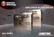 ANALOGUE BLOCK GAUGE - Solartron Metrology...Both digital and analogue versions of the Block Gauge are available, with measurement ranges of ±1 mm, ±2.5 mm or ±5 mm. The analogue