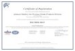 Certificate of Registration - Johnson Matthey · 2018-10-29 · Design, manufacturing and refining of precious metal sheet, wire, tube, special fabrications and machined parts to