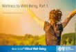 Wellness to Well-Being, Part 1 - MIBluesPerspectives...Welcome to: Wellness to Well-being, Part 1 Blue Cross Blue Shield of Michigan and Blue Care Network are nonprofit corporations