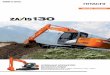 ZAXIS-5 series · ZAXIS-5 series HYDRAULIC EXCAVATOR Model Code: ZX130-5B / ZX130LCN-5B Engine Rated Power: 73.4 kW (98 HP) Operating Weight: ZX130-5B: 12 600 - 14 900 kg / ZX130LCN-5B: