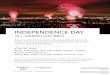 INDEPENDENCE DAY - Marriott International€¦ · INDEPENDENCE DAY. ALL-AMERICAN BBQ. Reserve a front row seat with unparalleled panoramic . views and live broadcast of the best fireworks
