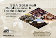 SSA 2018 Fall Conference & Trade Show - Self Storage Events · 2018-07-20 · Cyber Café • SSA Membership / State Associations / Products & Services Booth 1:00p – 4:00p SELF