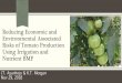 Reducing Economic and Environmental Associated Risks of ......Nov 29, 2018  · Nutrient management is a key aspect of vegetable production ... associated risks in tomato production