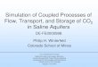 Simulation of Coupled Processes of Flow, Transport, …...Simulation of Coupled Processes of Flow, Transport, and Storage of CO 2 in Saline Aquifers DE-FE0000988 Philip H. Winterfeld