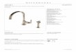 HENRY HNKM10 - Waterworksassets.waterworks.com/wasset/124/original/36324.pdf · HENRY HNKM10 Henry One Hole Gooseneck Kitchen Faucet, Metal Lever Handle and Spray PRODUCT SUPPORT
