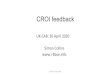 UK-CAB CROI2020 DRAFT1 · UK-CAB: 30 April 2020 CROI feedback Simon Collins  UK-CAB: January 2020