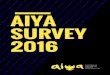 AIYA SURVEY 2016 · The 2016 AIYA survey was conducted in March-April 2016, and attracted 495 respondents, of which 218 completed the survey in full. Those that completed were 50%