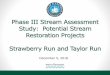 Phase III Stream Assessment Study: Potential Stream ... · •Dense urban nature of the City limits potential solutions •Stream restoration is one of the more cost-efficient approaches