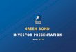 GREEN BOND INVESTOR PRESENTATION · April 2019 GREEN BOND INVESTOR PRESENTATION La Banque Postale - 8 NBI up 0.7% despite challenging challenging +0.7% environment (low interest rates)
