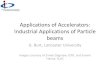 Applications of Accelerators: Industrial Applications ... Market for Industrial accelerators ¢â‚¬¢There