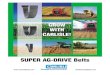 SUPER AG-DRIVE Belts - C R Products Ltd · SUPER AG-DRIVE Joined (Banded) V-Belts Reference ASAE S211.4 Nominal Cross Section Dimensions RHA RH5VRHB RHC WRAPPED MOLDED (RHA, RHB,