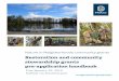 Restoration and community stewardship grants pre ... Restoration grants pre...communities, creating capacity for and strengthening stewardship of local natural areas. They typically