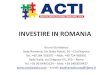INVESTIRE IN ROMANIA - Confindustria Marcheconfindustria.marche.it/MTF//Content/eventi/121030... · INVESTIRE IN ROMANIA Bruno Gianfranco Sede Romania: Str. Baba Novac, 26 – Cluj