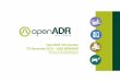 Asia Webinar OpenADR Introduction rb Webinar OpenADR Intro...Any building management or control protocol can be connected to gateways Some examples OCPP Open Charge Point Protocol