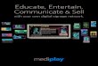 Educate, Entertain, Communicate Sell · The sidebar plays custom messages continuously. There is no limit to the amount of videos or custom messages that can be scheduled, and as