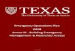 Emergency Operations Plan - University of Texas at Austin Access... · When a fire alarm sounds, occupants of buildings on The University of Texas at Austin campus are required to