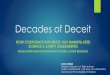 Decades of Deceit - European Parliament Glyphosate... · 2017-10-11 · the Summary chapter, but I am totally open to your suggestions.” Sept. 2016 - Critical Reviews in Toxicology